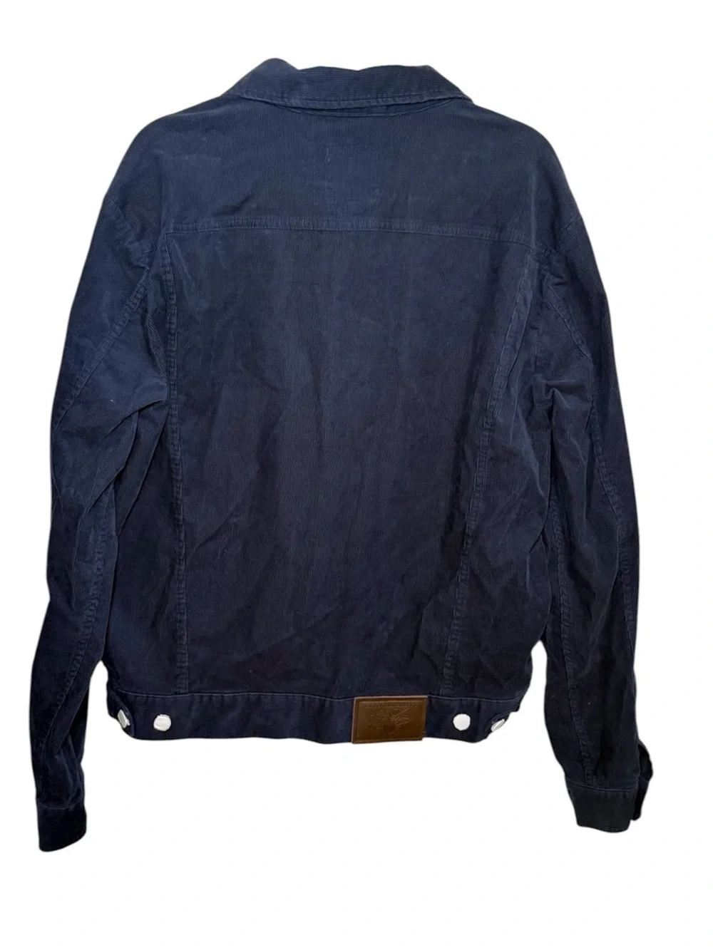 Brooks Brothers Medium Wale Corduroy Indigo Trucker Jacket Size Large